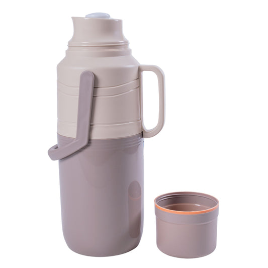 Termos, Naimeed D6421, pentru bauturi reci sau calde, Sticla si ABS, 2L, Gri, 114x400x200mm