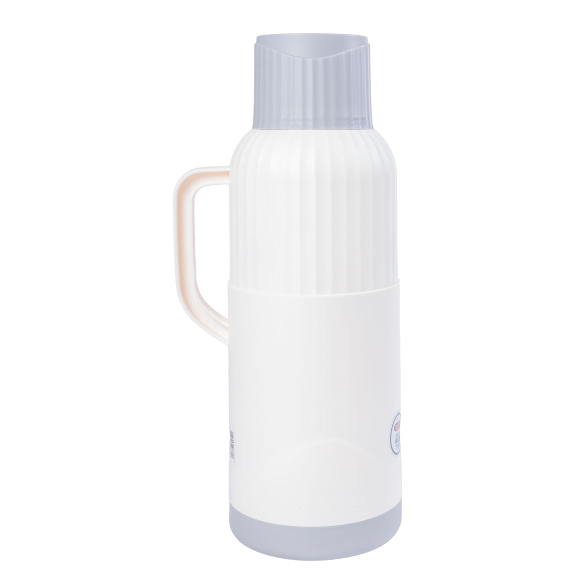 Termos, Naimeed D6422, pentru bauturi reci sau calde, Sticla si ABS, 2L, Alb, 137x390x160mm