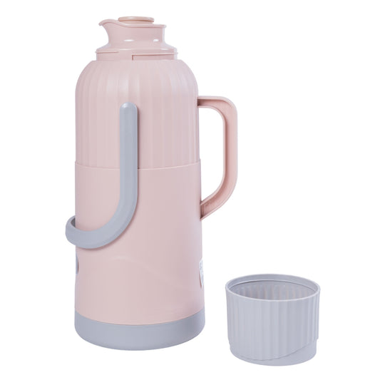 Termos, Naimeed D6423, pentru bauturi reci sau calde, Sticla si ABS, 3L, Roz, 165x480x162mm