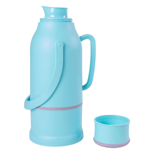 Termos, Naimeed D6424, pentru bauturi reci sau calde, Sticla si ABS, 3L, Albastru, 165x500x200mm - 221.ro