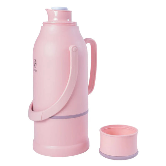 Termos, Naimeed D6424, pentru bauturi reci sau calde, Sticla si ABS, 3L, Roz, 165x500x200mm - 221.ro