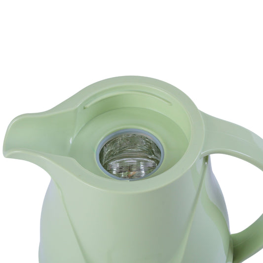 Termos, Naimeed D6428, pentru bauturi reci sau calde, Sticla si ABS, 1.3L, Verde, 140x300x180mm