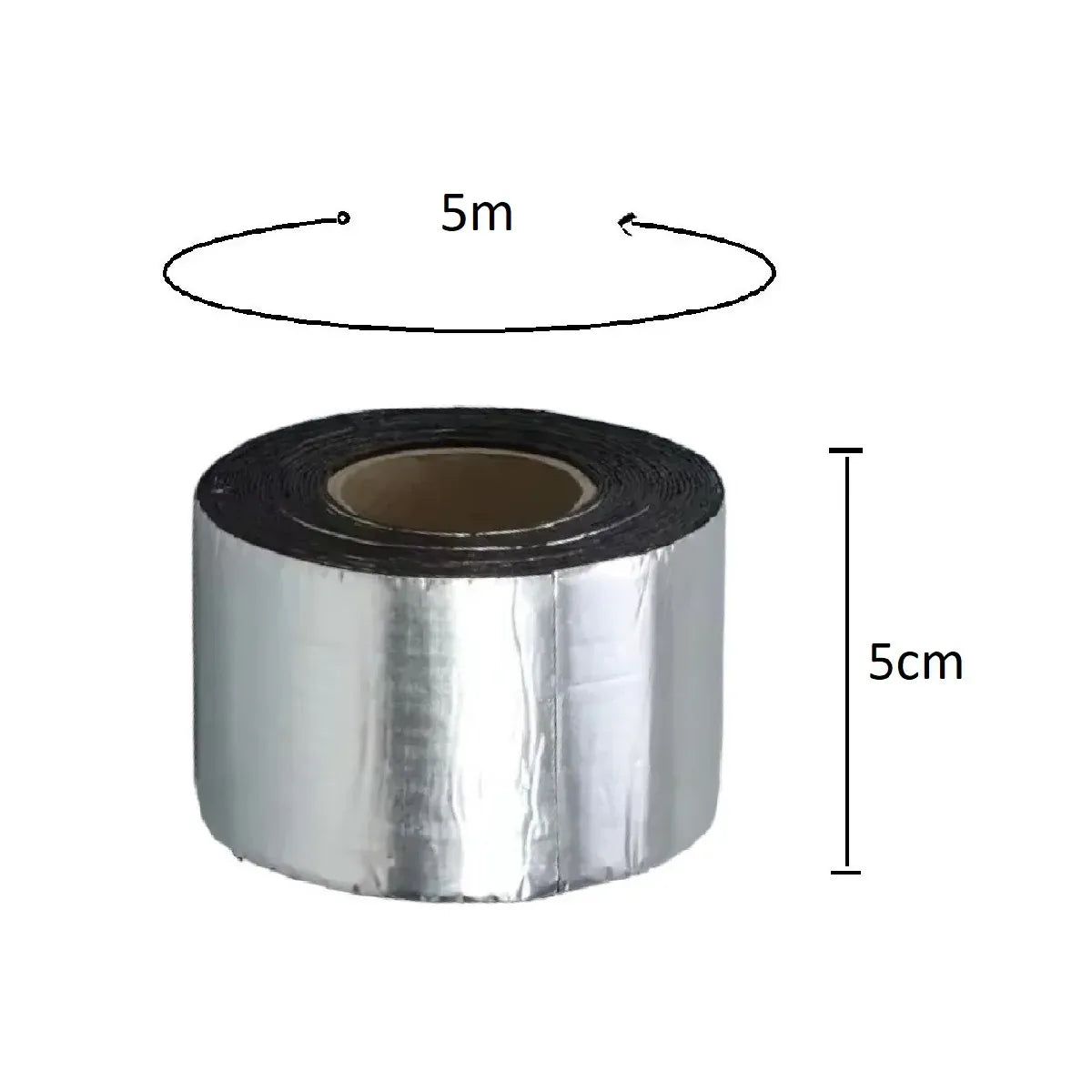 Banda adeziva de aluminiu, impermeabila, izolatoare, Naimeed D6460, 5mx5cmx1mm - 221.ro