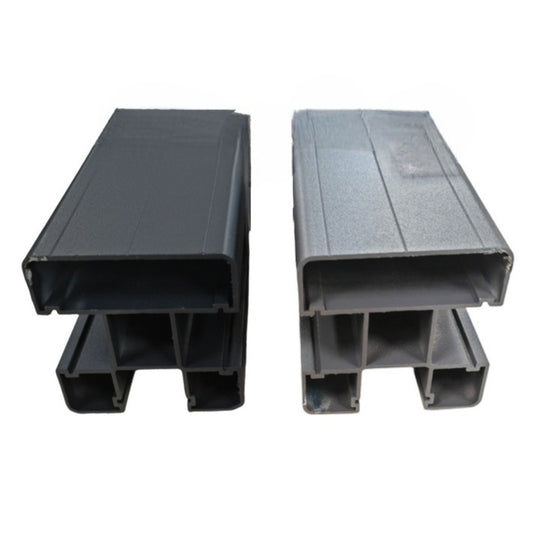 Stalp din Aluminiu pentru Gard, Naimeed D6475, 187x7x7 cm, Gri