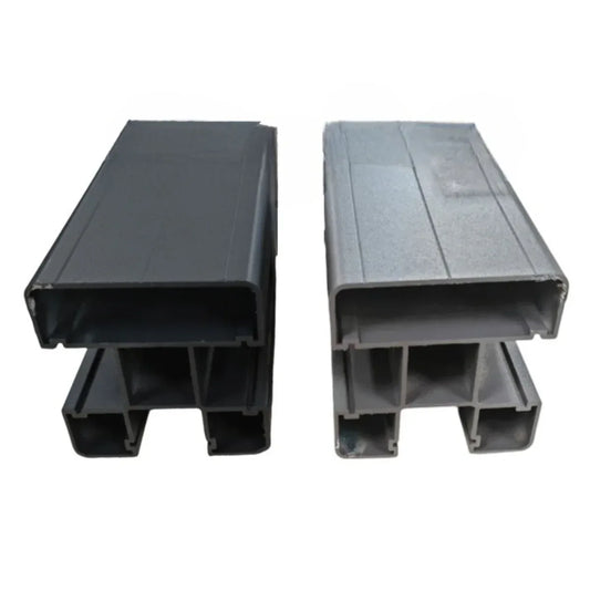 Stalp din Aluminiu pentru Gard, Naimeed D6475, 187x7x7 cm, Gri - 221.ro