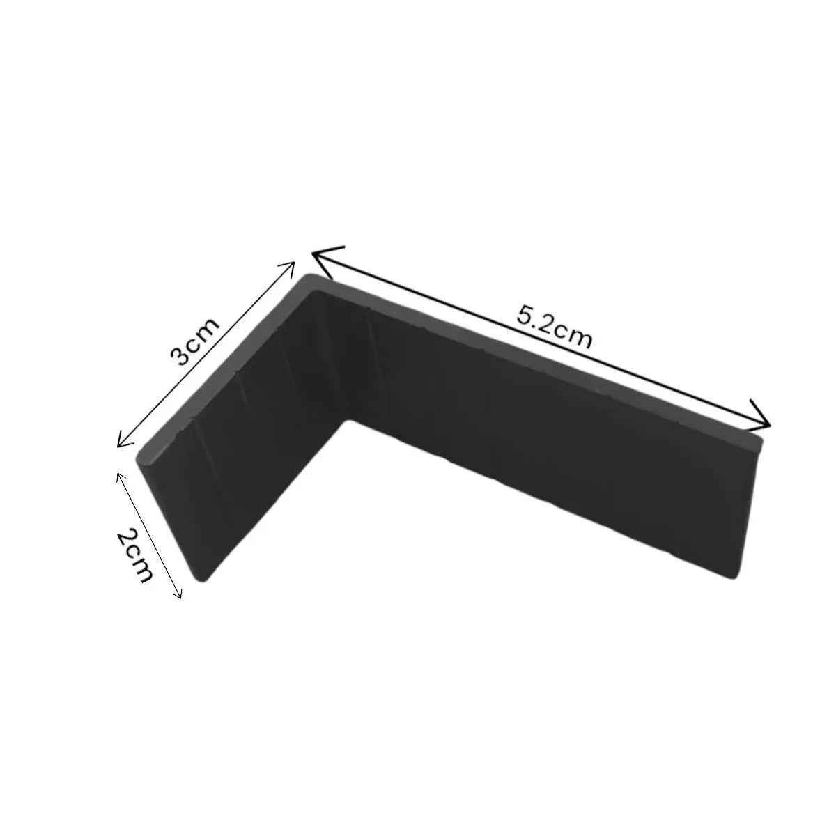 Suport de fixare sina gard WPC, aluminiu, Naimeed D6481, 5.2x3x2 cm, Negru - 221.ro