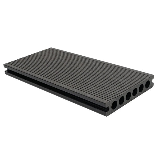 Pardoseala decking terasa din compozit WPC, Naimeed D6485, rezistenta sporita, 290x14x2.5cm, Negru - 221.ro