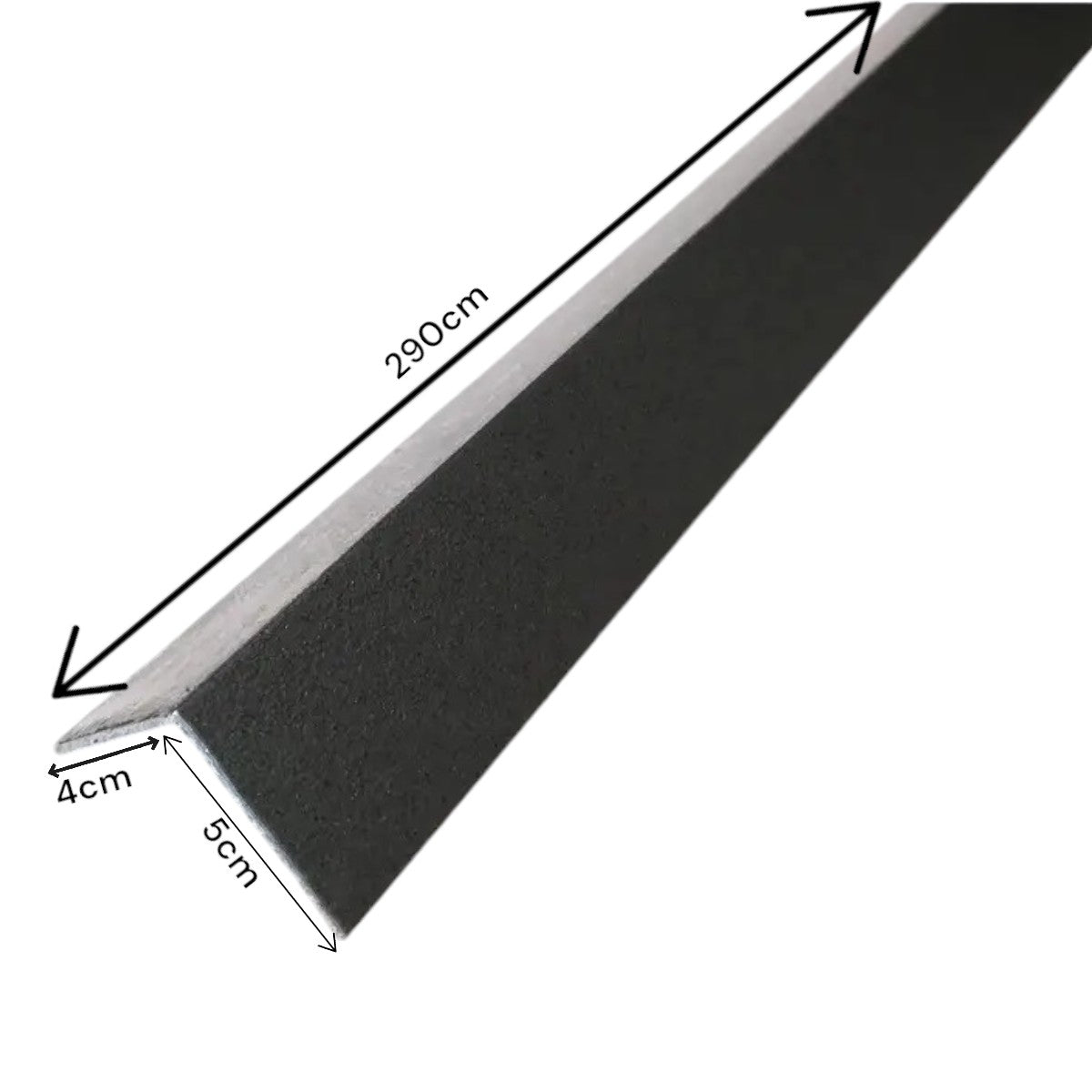 Cornier perimetral coextrudat, WPC, Naimeed D6486, 290x5x4 cm, Negru