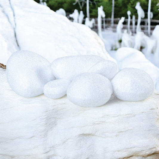 Set 6 x Pietre decorative din polistiren, aspect natural, usor de curatat, Naimeed D6531