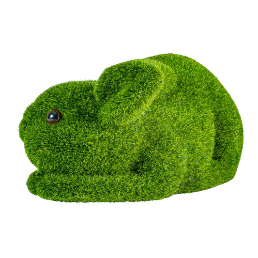 Figurina din iarba artificiala, Naimeed D6536, Iepuras, Verde, 31 cm