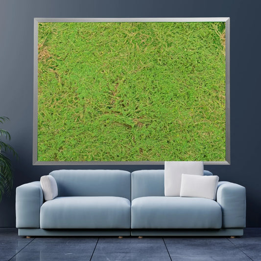 Covor muschi artificial de padure, Naimeed D6541, pentru decorare interioara sau exterioara, Verde, 1000x1000x20mm - 221.ro