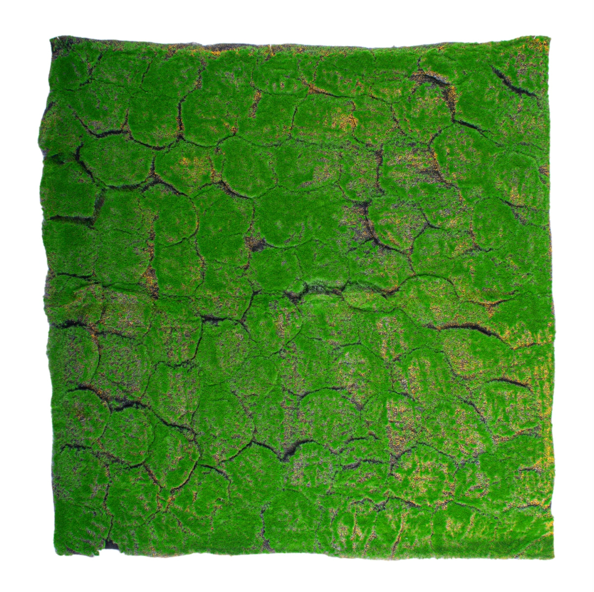 Covor muschi artificial de padure, Naimeed D6542, pentru decorare interioara sau exterioara, Verde, 1000x1000x20mm