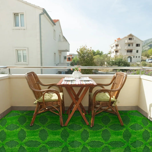 Covor gazon artificial, Naimeed D6545, pentru decorare interioara sau exterioara, Verde, 1000x900x20mm - 221.ro