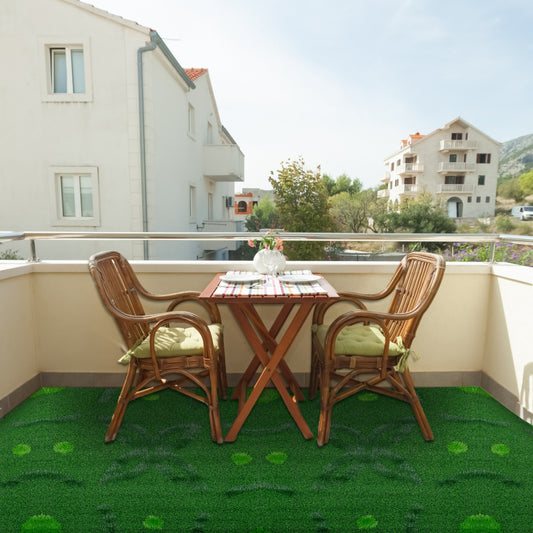 Covor gazon artificial, Naimeed D6546, pentru decorare interioara sau exterioara, Verde, 1000x900x20mm