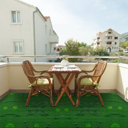 Covor gazon artificial, Naimeed D6546, pentru decorare interioara sau exterioara, Verde, 1000x900x20mm - 221.ro