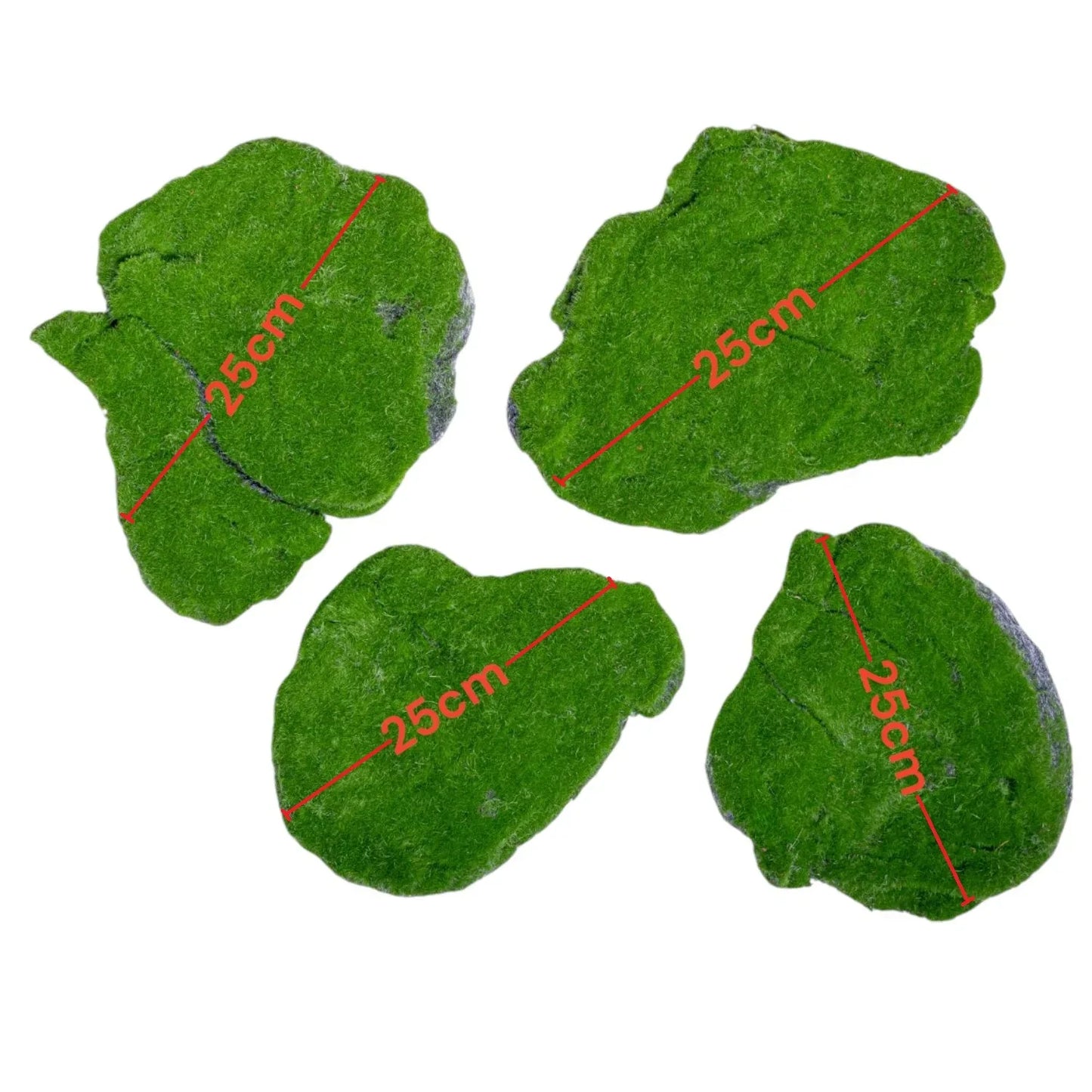 Set 4 muschi artificial de padure, Naimeed D6550, pentru decorare interioara sau exterioara, Verde, 25x2cm - 221.ro