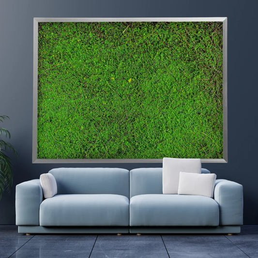 Covor muschi artificial de padure, Naimeed D6551, pentru decorare interioara sau exterioara, Verde, 1000x1000x30mm - 221.ro