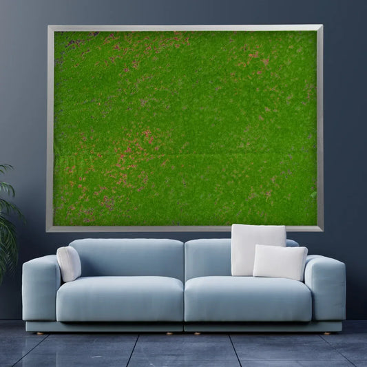 Covor muschi artificial de padure, Naimeed D6552, pentru decorare interioara sau exterioara, Verde, 1000x1000x10mm - 221.ro