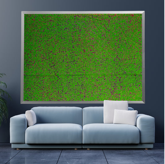 Covor muschi artificial de padure, Naimeed D6553, pentru decorare interioara sau exterioara, Verde, 1000x1000x20mm