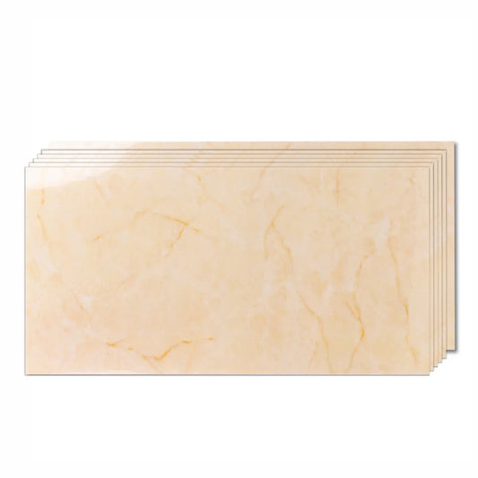 Set 6 panouri decorative, Naimeed D6574, Autoadeziv, aspect lucios, suprafata acoperita 1.08 mp, 30x60 cm, Crem - 221.ro