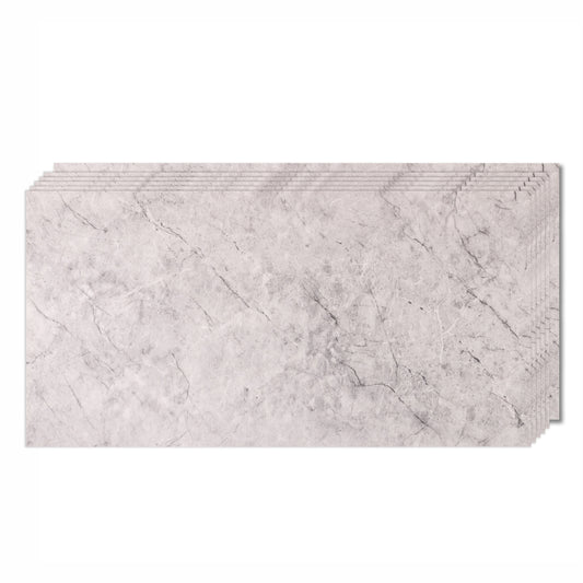 Set 6 panouri decorative, Naimeed D6577, Autoadeziv, aspect mat, suprafata acoperita 1.08 mp, 30x60 cm, Gri