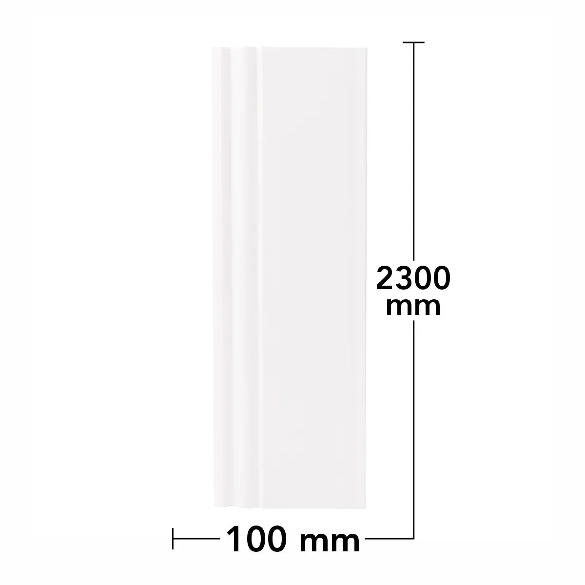 Set 5 plinte decorative, polimer rigid, Naimeed D6699, Alb, 2300x100x15mm - 221.ro