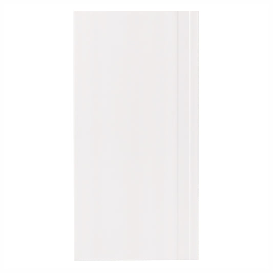 Set 5 plinte decorative, polimer rigid, Naimeed D6700, Alb, 2300x150x15mm