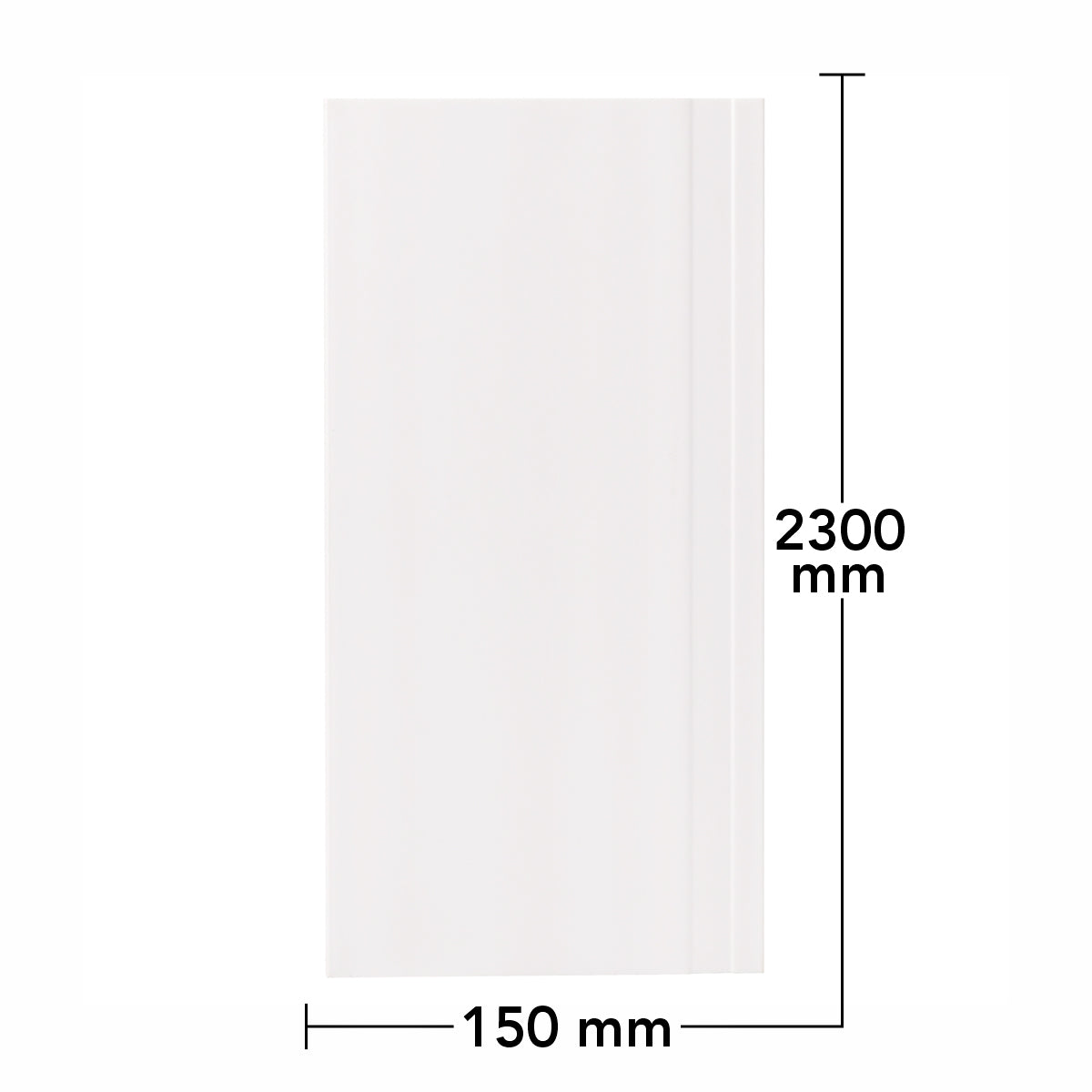 Set 5 plinte decorative, polimer rigid, Naimeed D6700, Alb, 2300x150x15mm