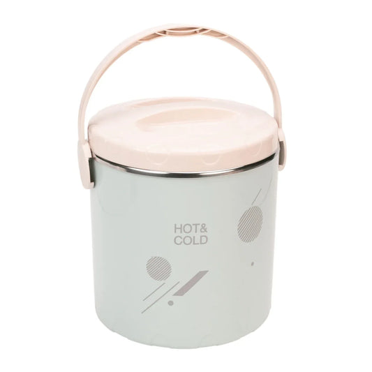 Caserola termica, set 3 piese, Thermo Class, cu interior din inox, Naimeed D6704, Albastru deschis - 221.ro