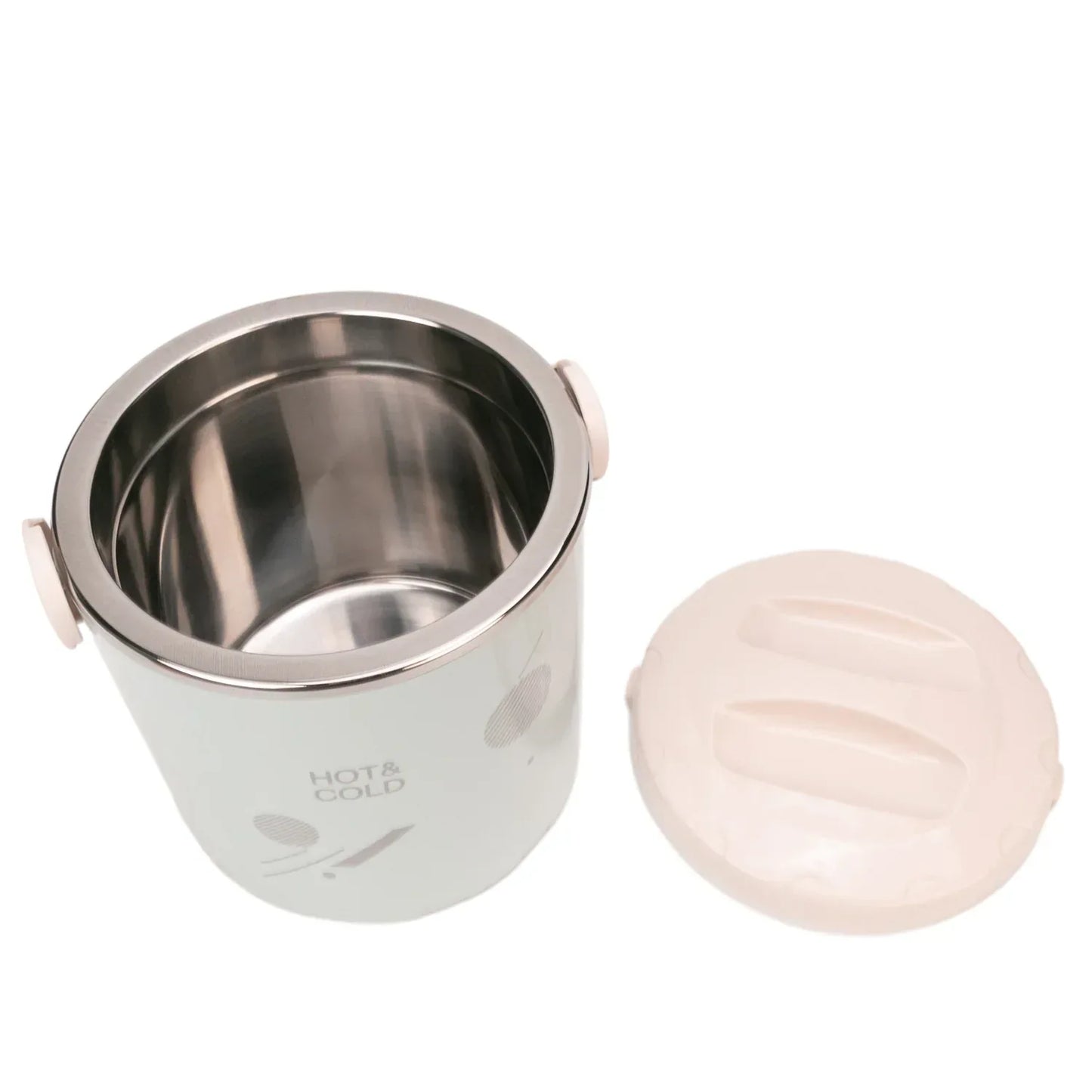 Caserola termica, set 3 piese, Thermo Class, cu interior din inox, Naimeed D6704, Albastru deschis - 221.ro
