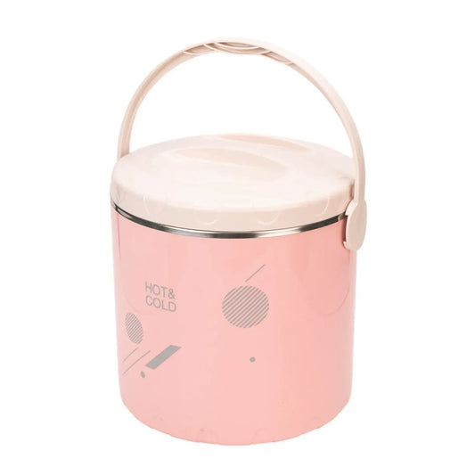 Caserola termica, set 3 piese, Thermo Class, cu interior din inox, Naimeed D6704, Roz - 221.ro