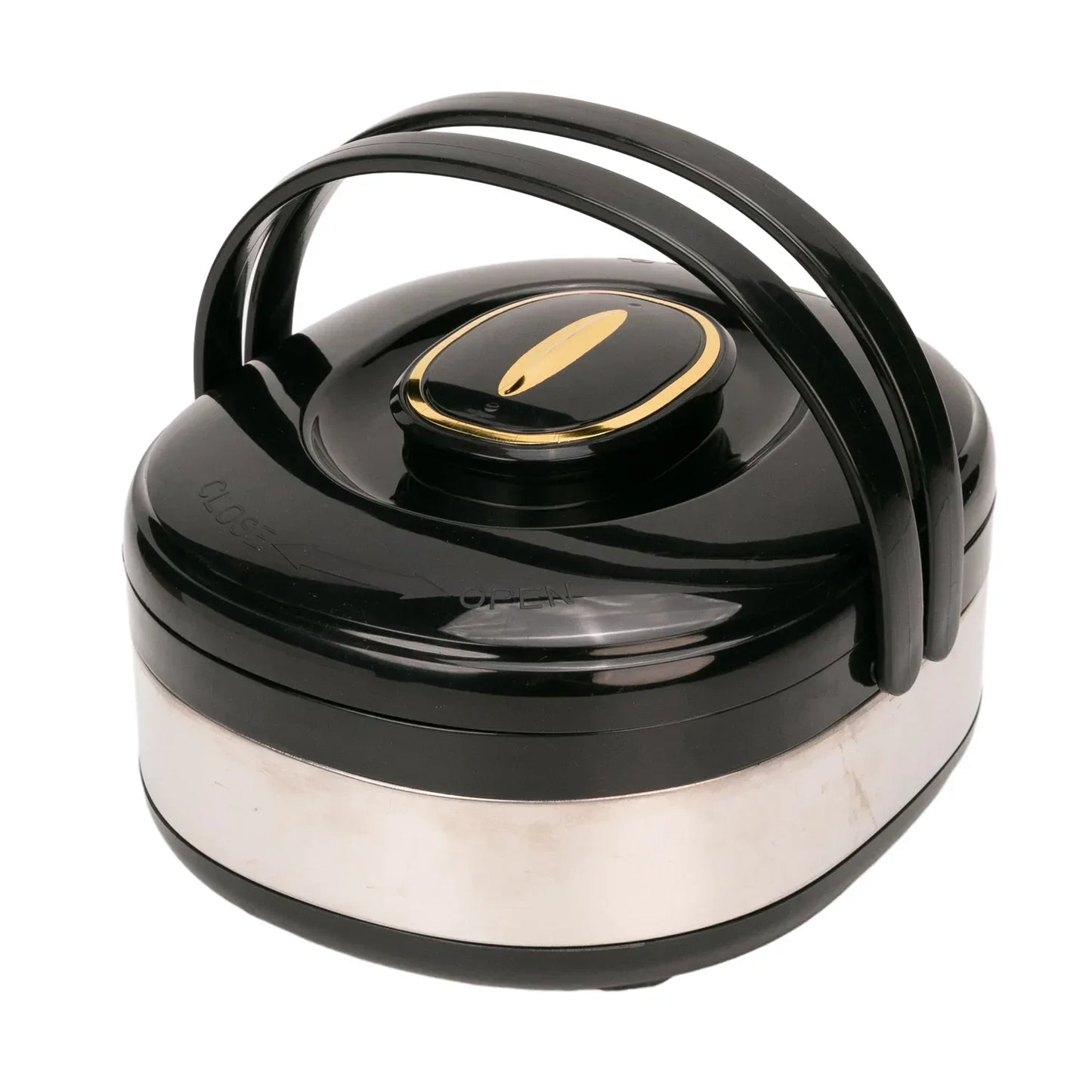 Caserola termica, set 3 piese, Thermo Class, cu interior din inox, Naimeed D6708, Negru - 221.ro