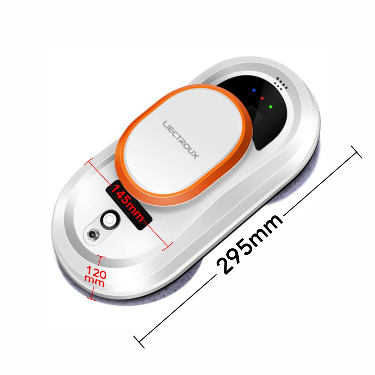 Robot Curatare Geamuri Liectroux HCR-09(D6808), 2800Pa, protectie anti cadere, baterie 500mAh, autonomie 60 de minute pe acumulator in caz de pana de curent, capacitate 30ml, 295x145x120mm, Alb
