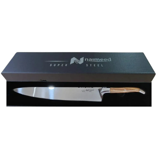 Cutit de bucatarie profesional, din otel inoxidabil, 44 cm, Naimeed D6835, Maro deschis - 221.ro