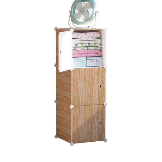 Dulap Modular Copii, 3 Usi, Naimeed D6846, 110x35x35 cm, Maro