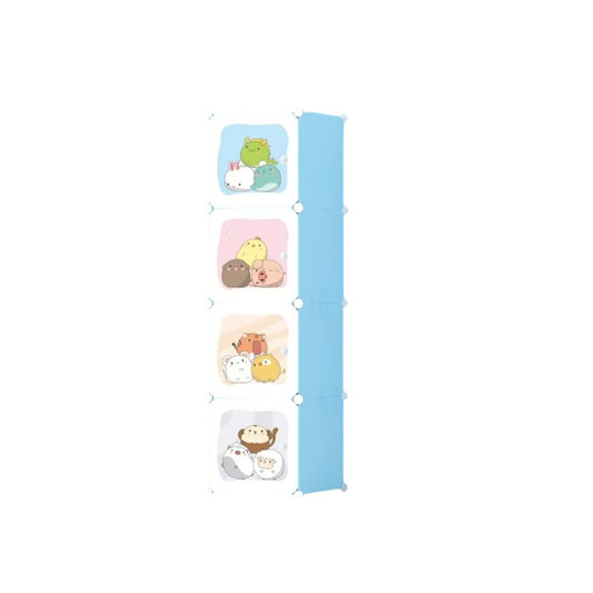 Dulap Modular Copii, 4 Usi, Naimed D6850, 146x35x35 cm, Albastru