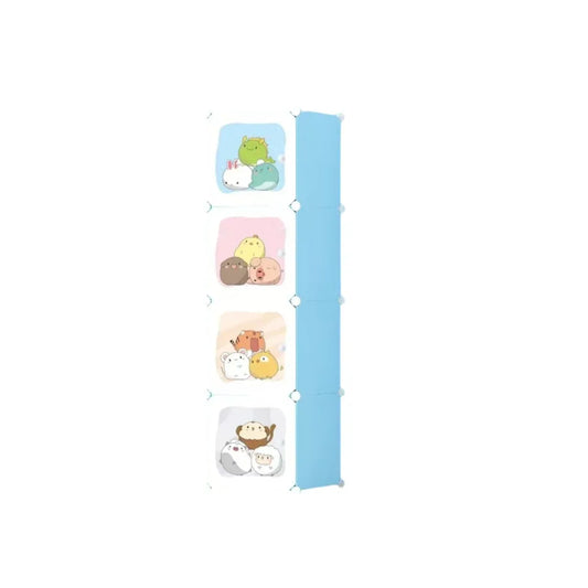 Dulap Modular Copii, 4 Usi, Naimed D6850, 146x35x35 cm, Albastru - 221.ro