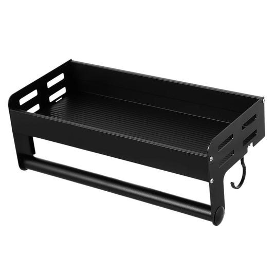 Suport multifunctional cu 5 carlige si sistem de prindere versatil, Naimeed D6164, Negru