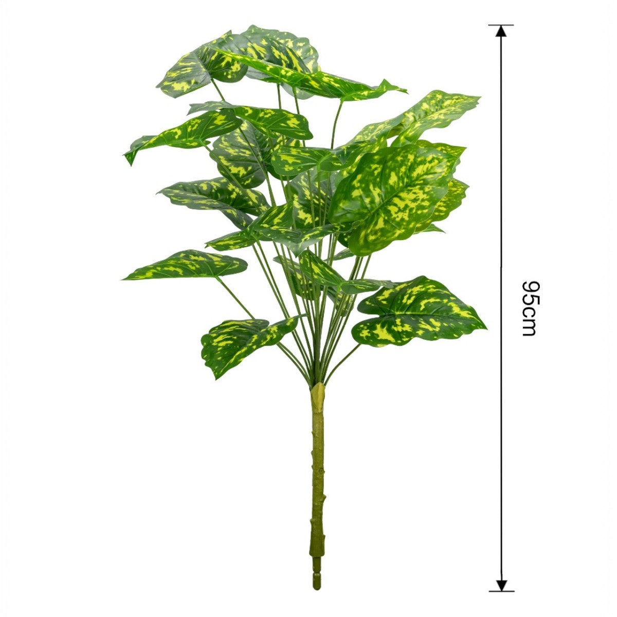 Planta decorativa artificiala, fara ghiveci, tip Dieffenbachia, Naimeed D6942, 95 cm, Verde