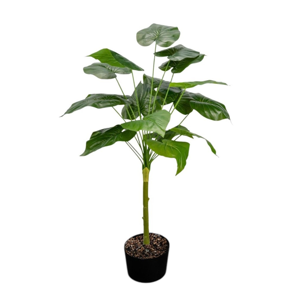 Planta decorativa artificiala, fara ghiveci, tip Monstera, Naimeed D6945, 88 cm, Verde