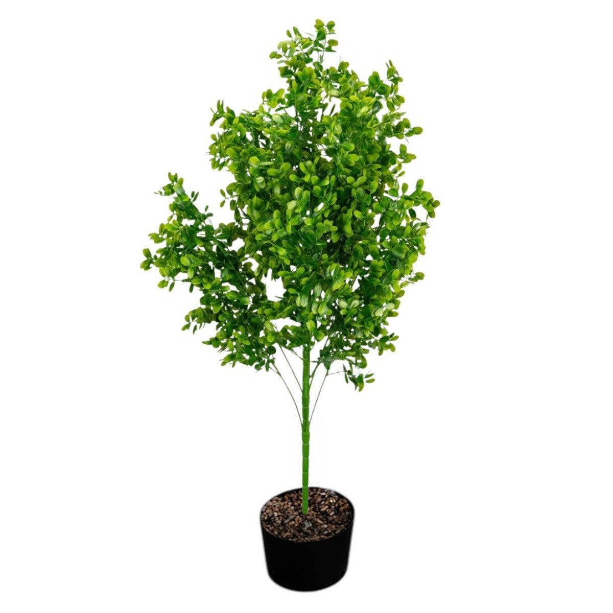 Planta decorativa artificiala, fara ghiveci, tip Buxus, Naimeed D6951, 105 cm, Verde