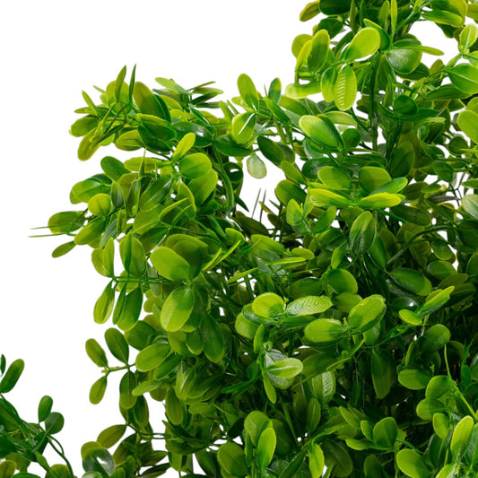 Planta decorativa artificiala, fara ghiveci, tip Buxus, Naimeed D6951, 105 cm, Verde
