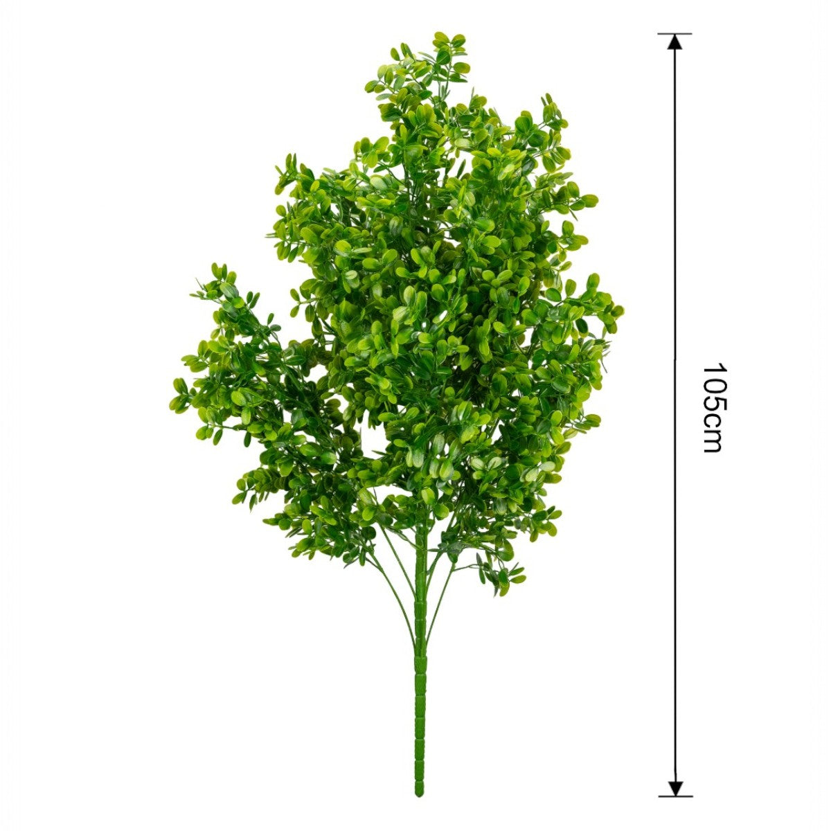Planta decorativa artificiala, fara ghiveci, tip Buxus, Naimeed D6951, 105 cm, Verde