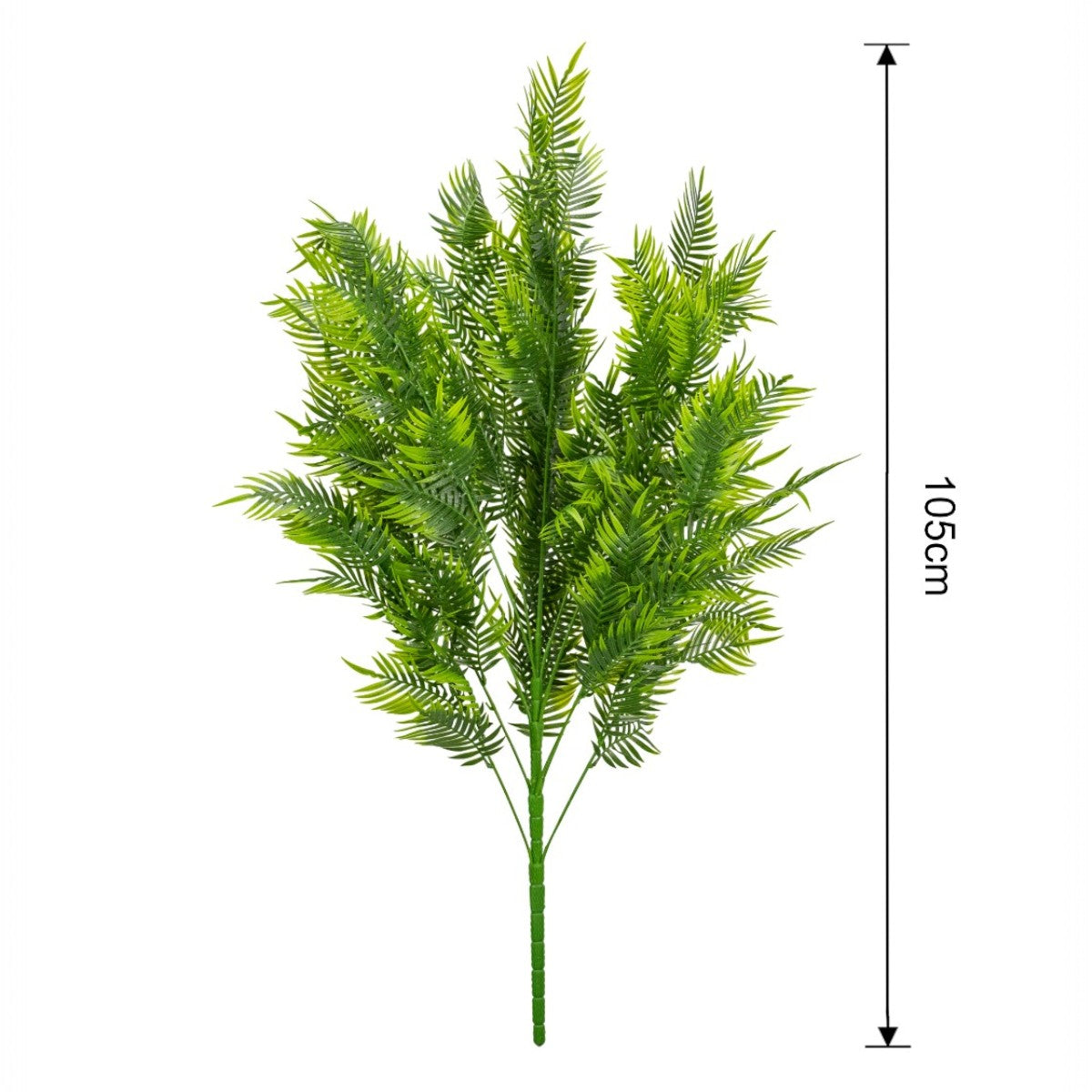 Planta decorativa artificiala, fara ghiveci, tip Areca Palm, Naimeed D6953, 105 cm, Verde