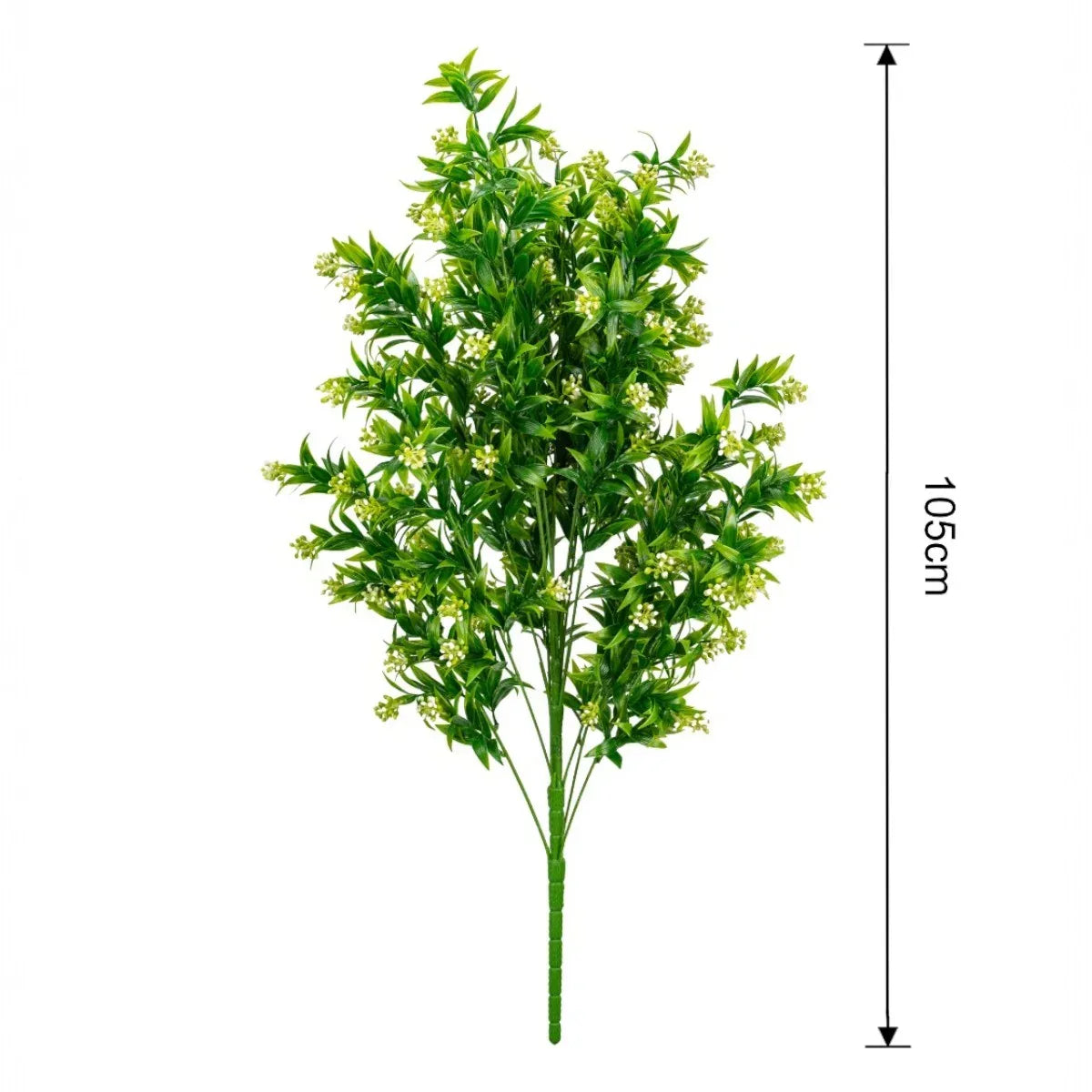 Planta decorativa artificiala, fara ghiveci, tip Moss Blossom Bush, Naimeed D6954, 105 cm, Verde - 221.ro