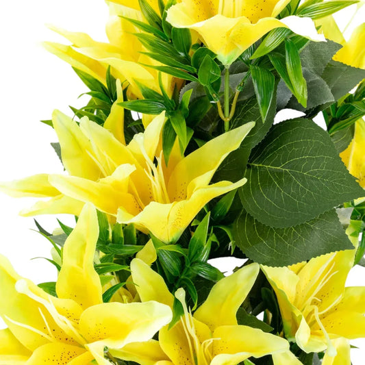 Planta decorativa artificiala, fara ghiveci, tip Crin, Naimeed D6957, 102 cm, Galben - 221.ro