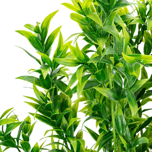 Planta decorativa artificiala, fara ghiveci, tip Ruscus, Naimeed D6959, 105 cm, Verde