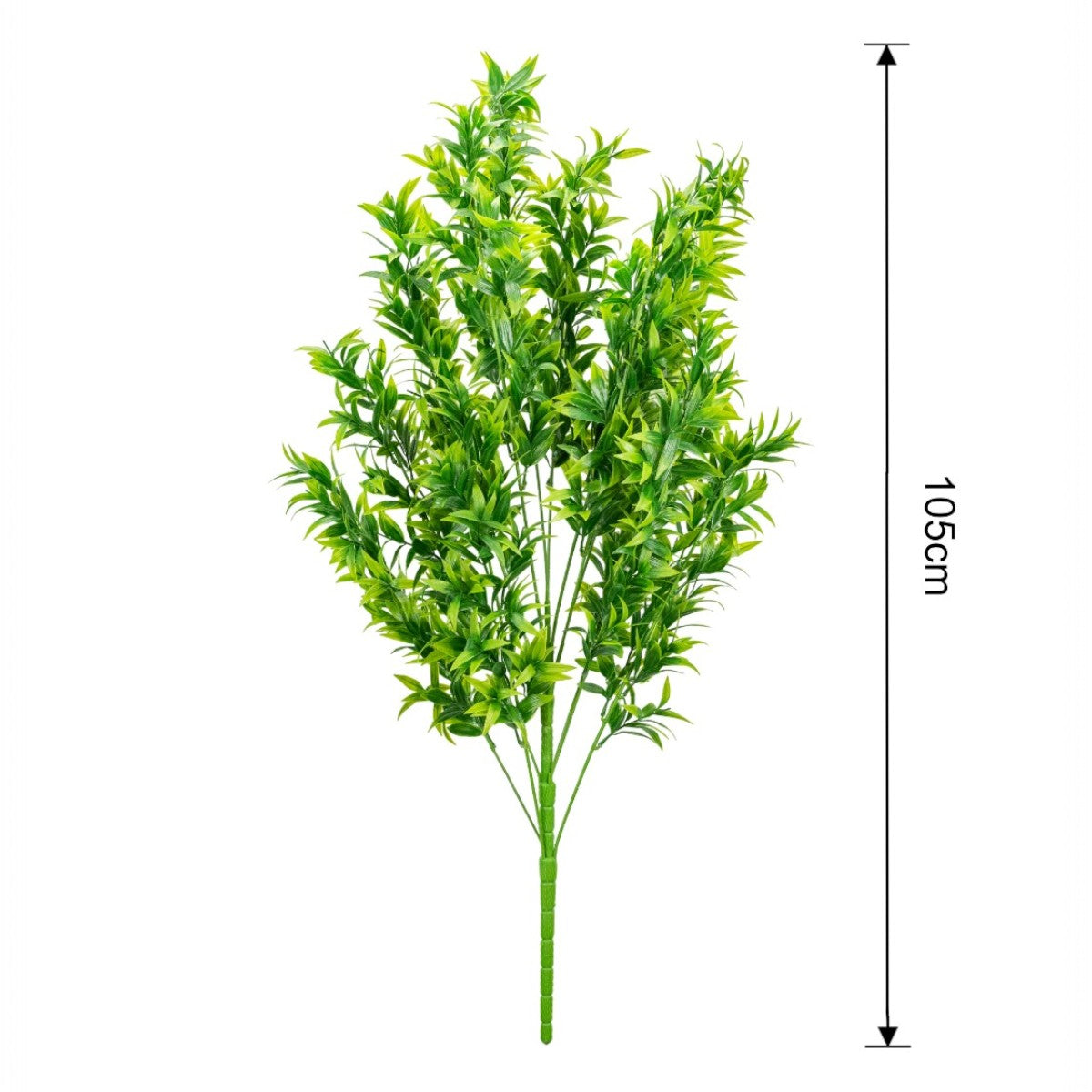 Planta decorativa artificiala, fara ghiveci, tip Ruscus, Naimeed D6959, 105 cm, Verde