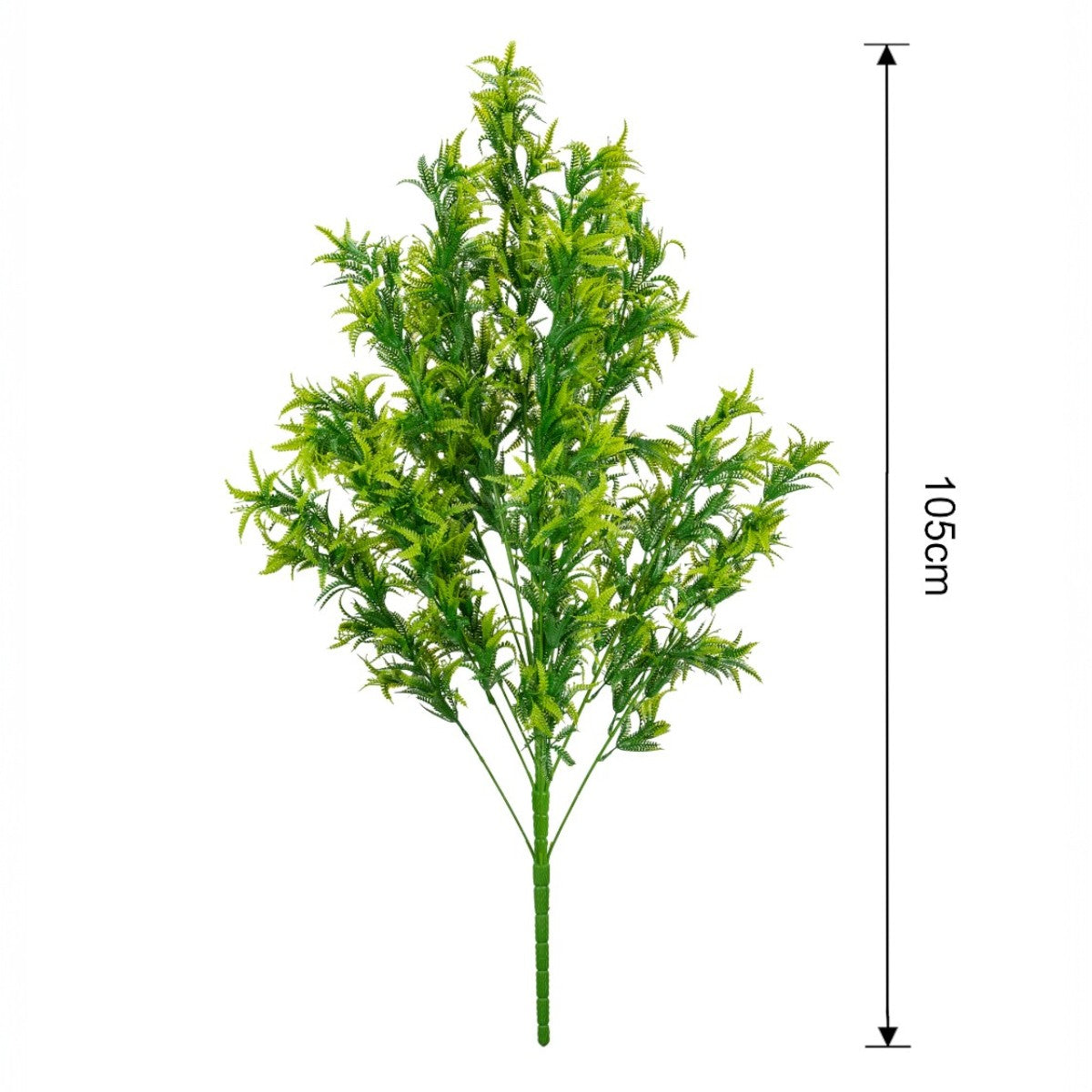 Planta decorativa artificiala, fara ghiveci, tip Feriga, Naimeed D6960, 105 cm, Verde