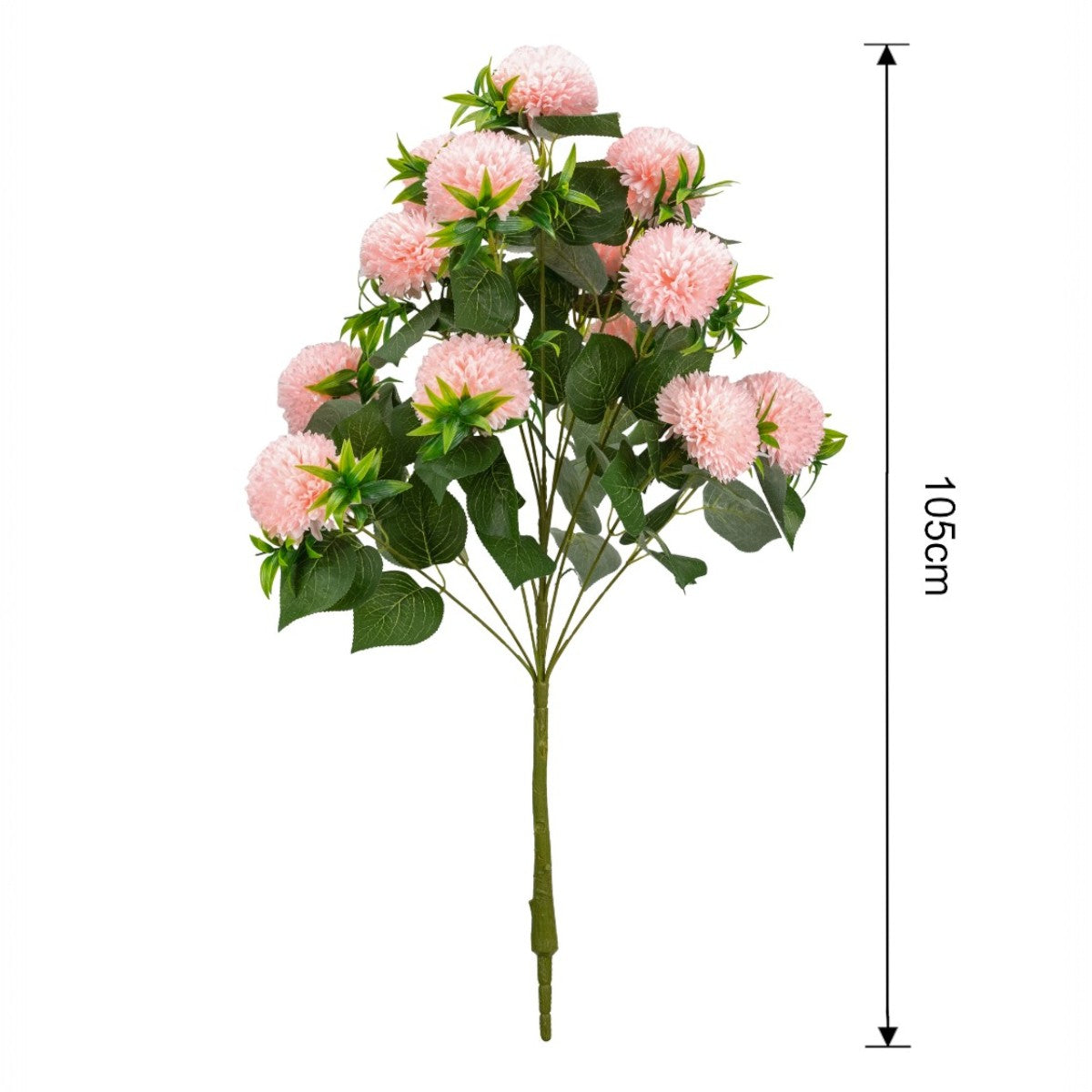 Planta decorativa artificiala, fara ghiveci, tip Crizantema, Naimeed D6961, 105 cm, Roz
